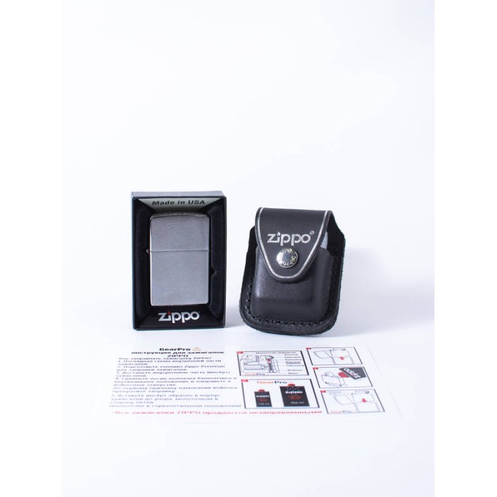Набор зажигалка и чехол 200-LPLBK ZIPPO