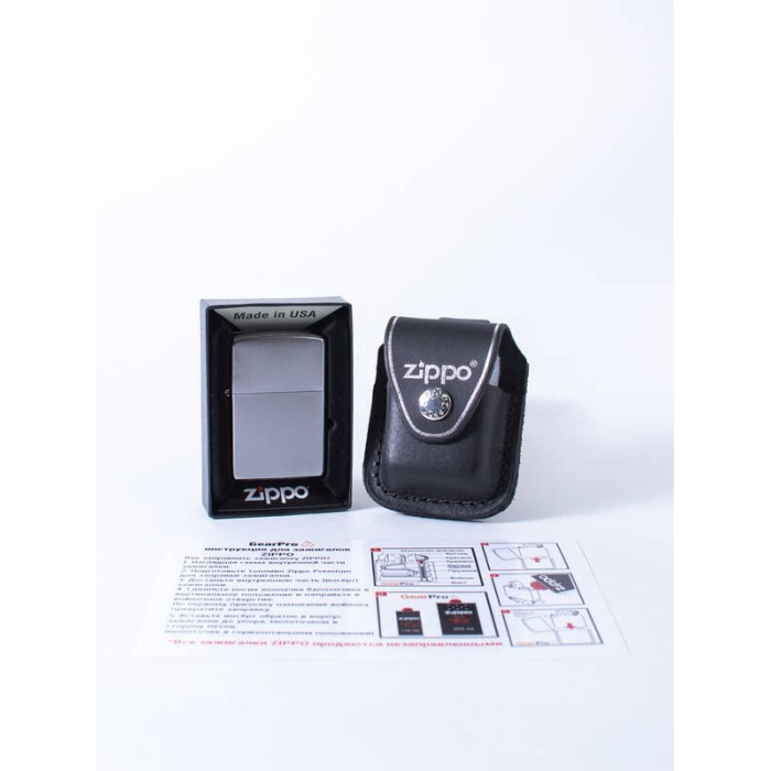 Набор зажигалка и чехол 205-LPLBK ZIPPO