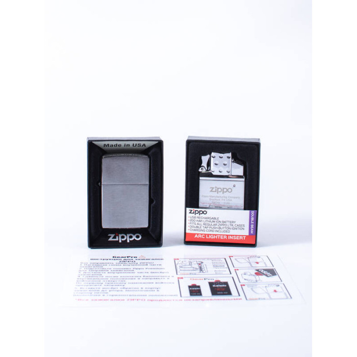 Электронная зажигалка ZIPPO 200-65828, USB, электроимпульсная