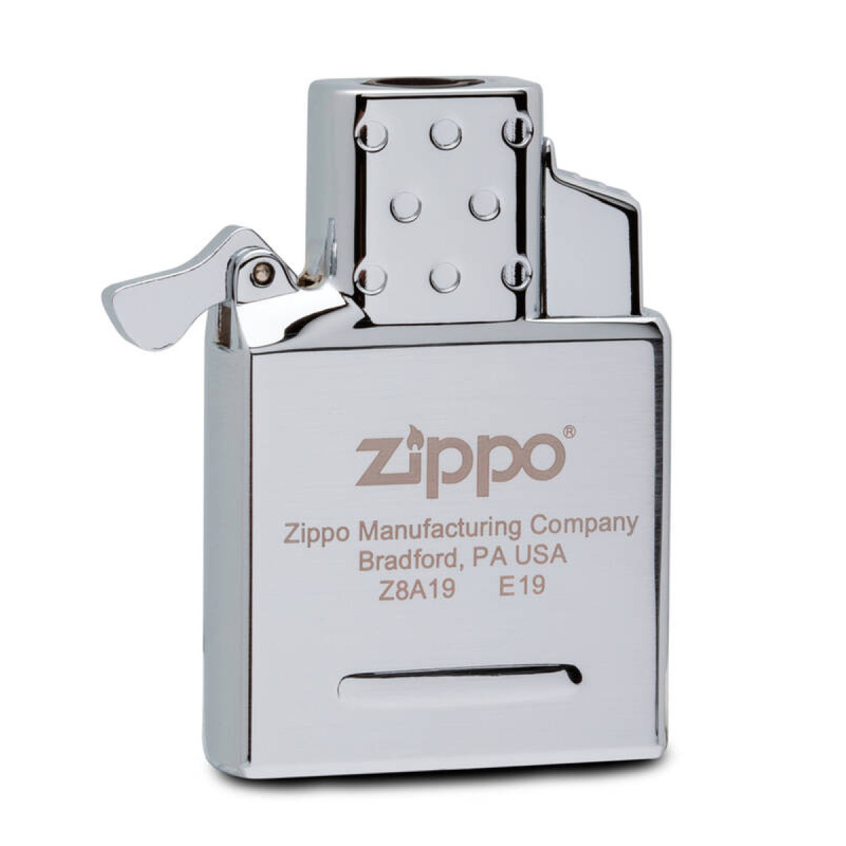Набор зажигалка и газовый вставной блок - одинарное пламя 200 alligator-65826 ZIPPO 3