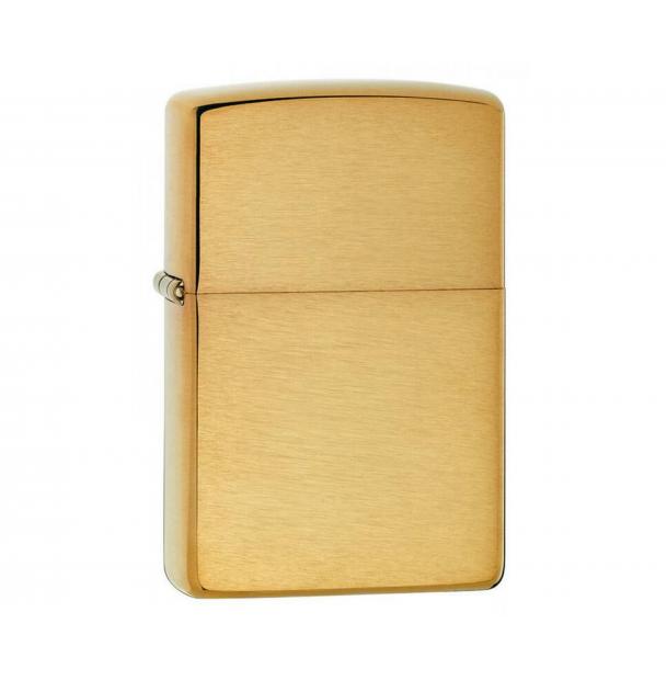 Набор зажигалка ZIPPO Brushed Brass 204B + фляга S.Quire 0,24 л 204B-W201-8