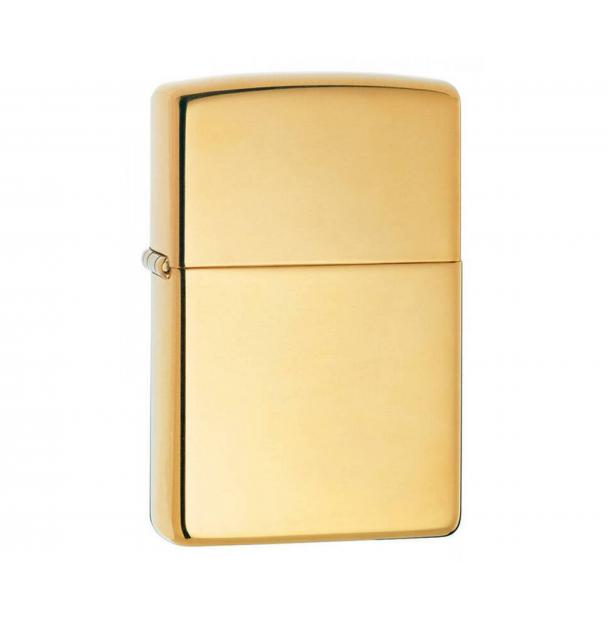 Набор зажигалка ZIPPO Classic High Polish Brass 254B + фляга S.Quire 0,24л 254B-W201-8