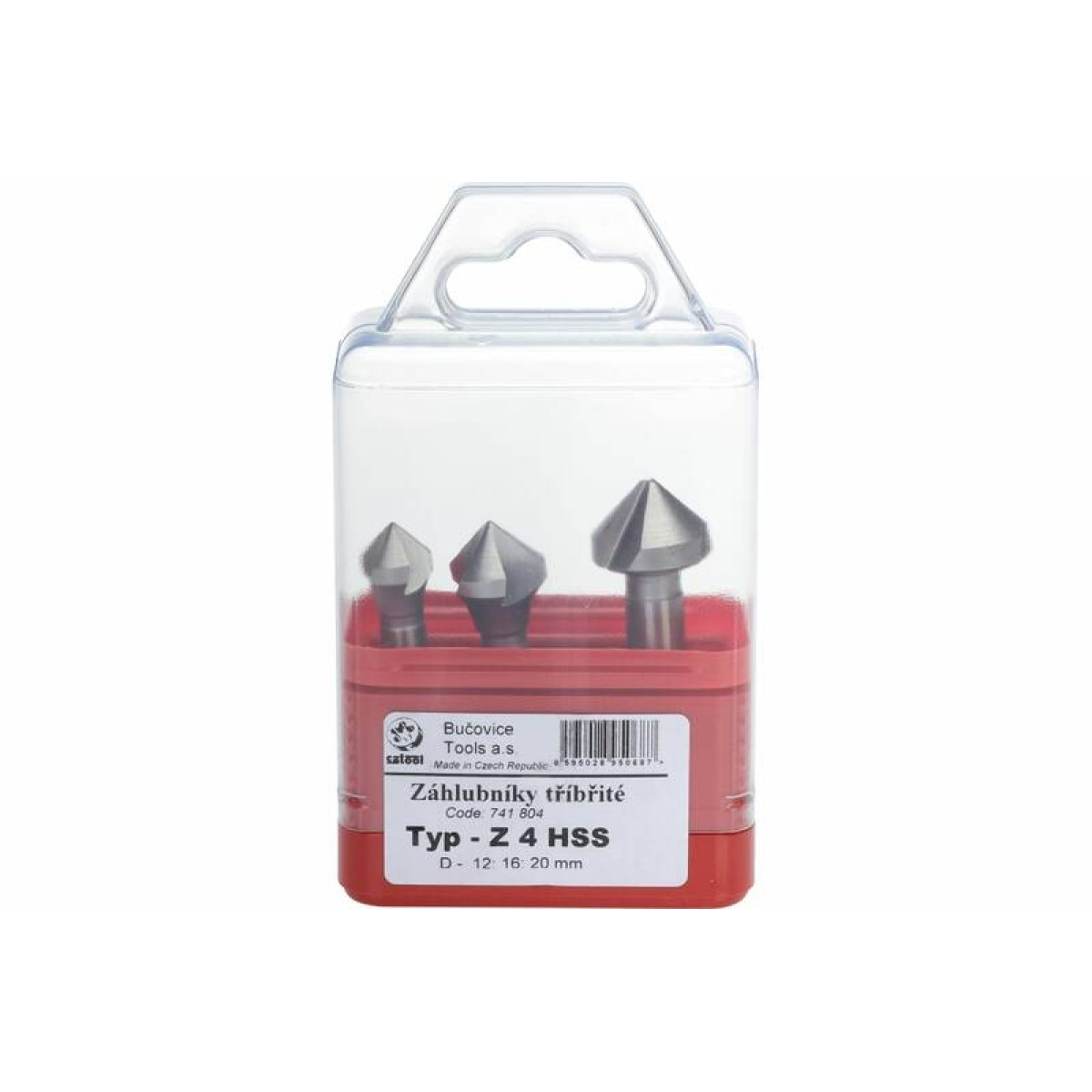 Набор зенковок 3 шт 12 16 20 мм HSS Bucovice Tools 741804 5