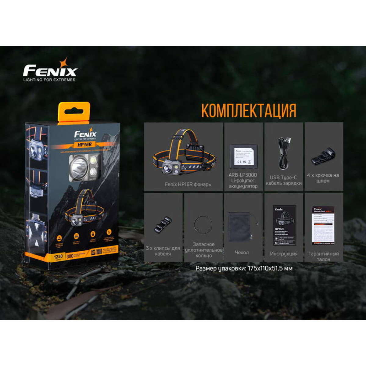 Налобный фонарь Fenix HP16R 4