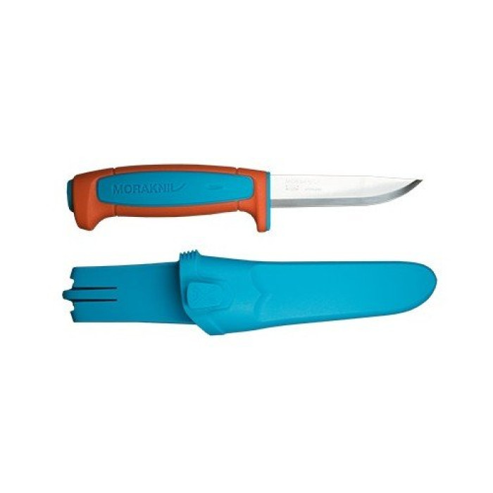 Нож туристический Morakniv Basic 546 Orange 13202, нержавеющая сталь, с ножнами, Швеция