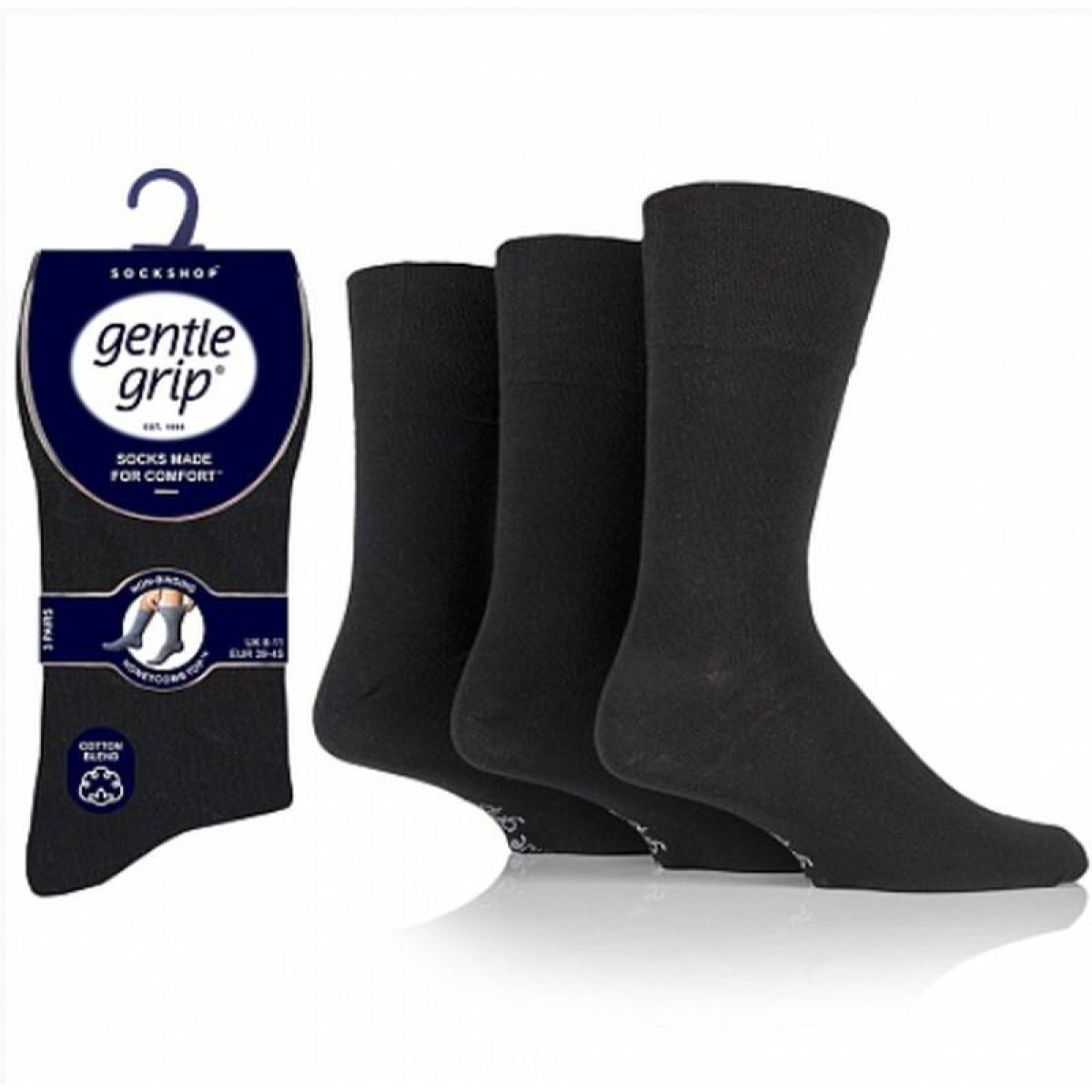Носки теплые мужские Heat Holders GENTLE GRIP PLAIN SOMRG51H3BLK, набор, термоноски, на зиму, демисезонные 1