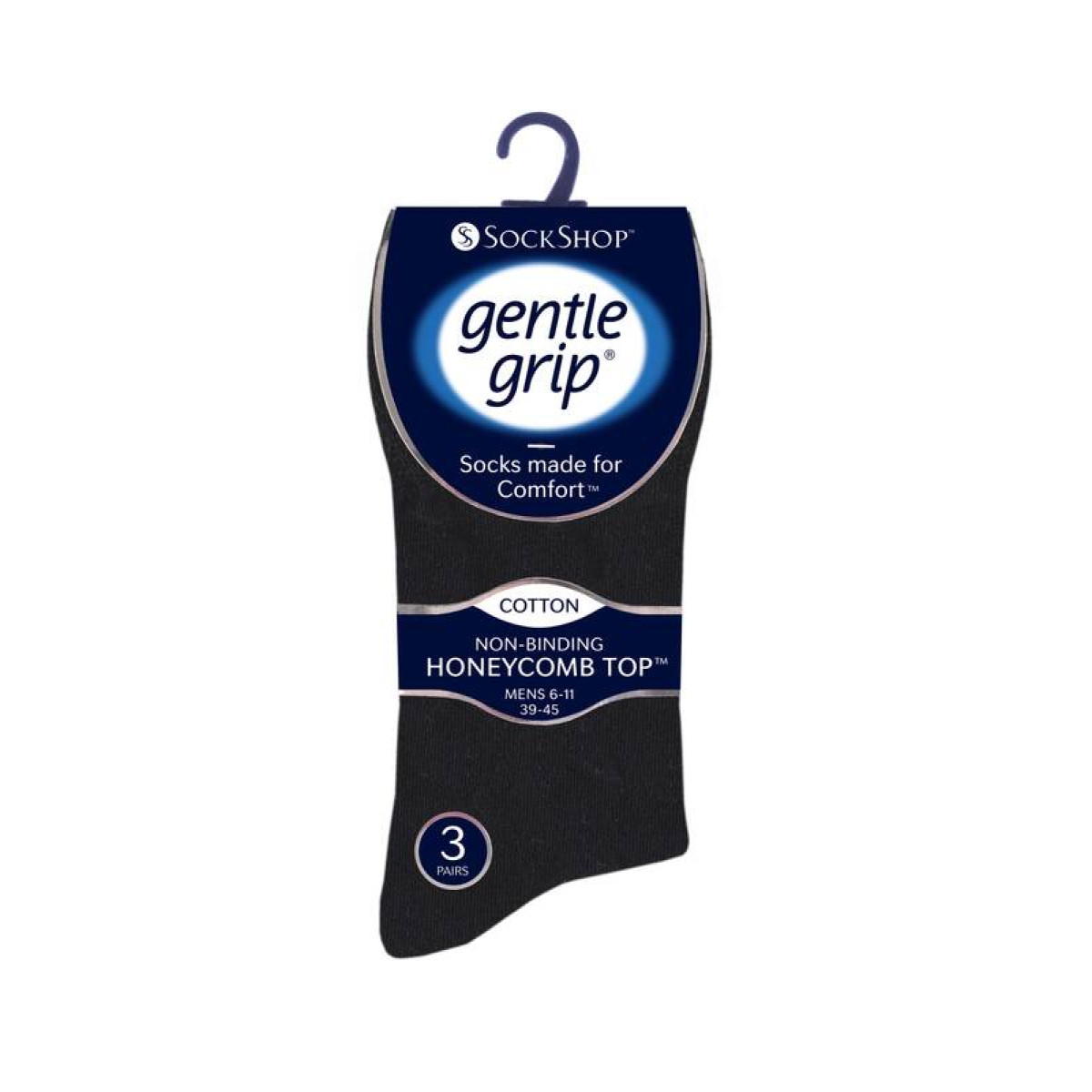 Носки теплые мужские Heat Holders GENTLE GRIP plain black navy charcoal SOMRG52H3BNG, набор, термоноски, на зиму, демисезонные 3