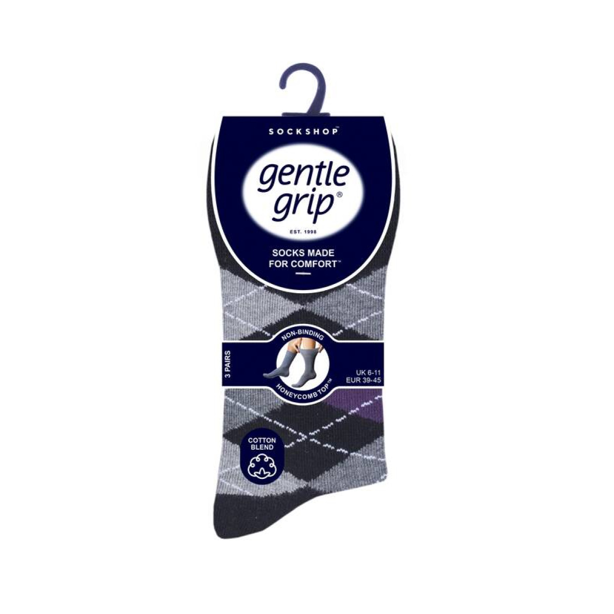 Носки мужские Heat Holders без резинки ARGYLE FORMALITY SOMRJ580H3 2