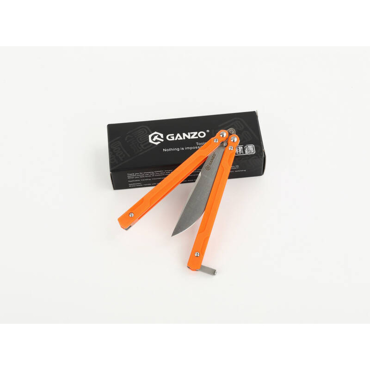 Нож-бабочка Ganzo G766-OR оранжевый 2