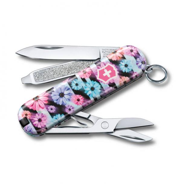 Нож-брелок Classic Dynamic Floral Victorinox 0.6223.L2107
