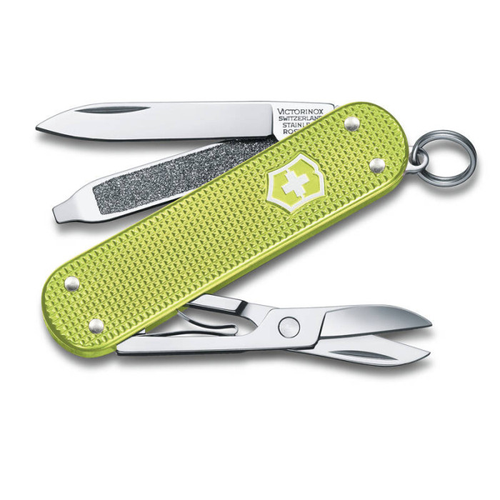 Нож-брелок Classic SD Alox Colors Lime Twist Victorinox 0.6221.241G