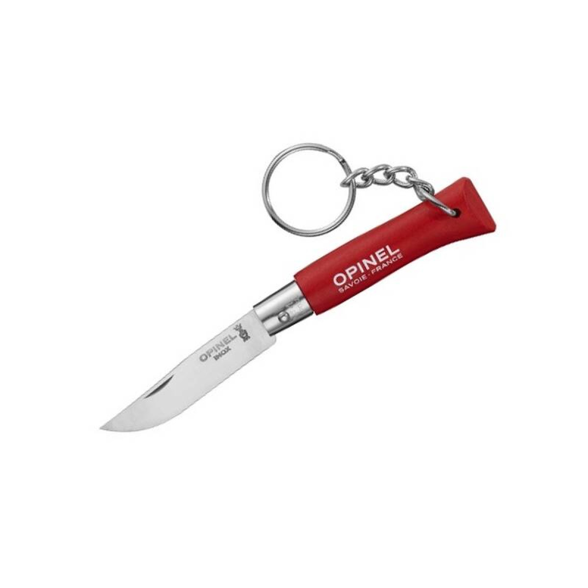 Нож-брелок Opinel №4, нержавеющая сталь красный 002055 1