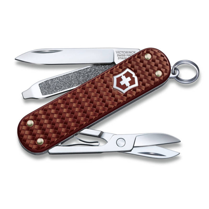 Нож-брелок VICTORINOX 5 функций коричневый 0.6221.4011G