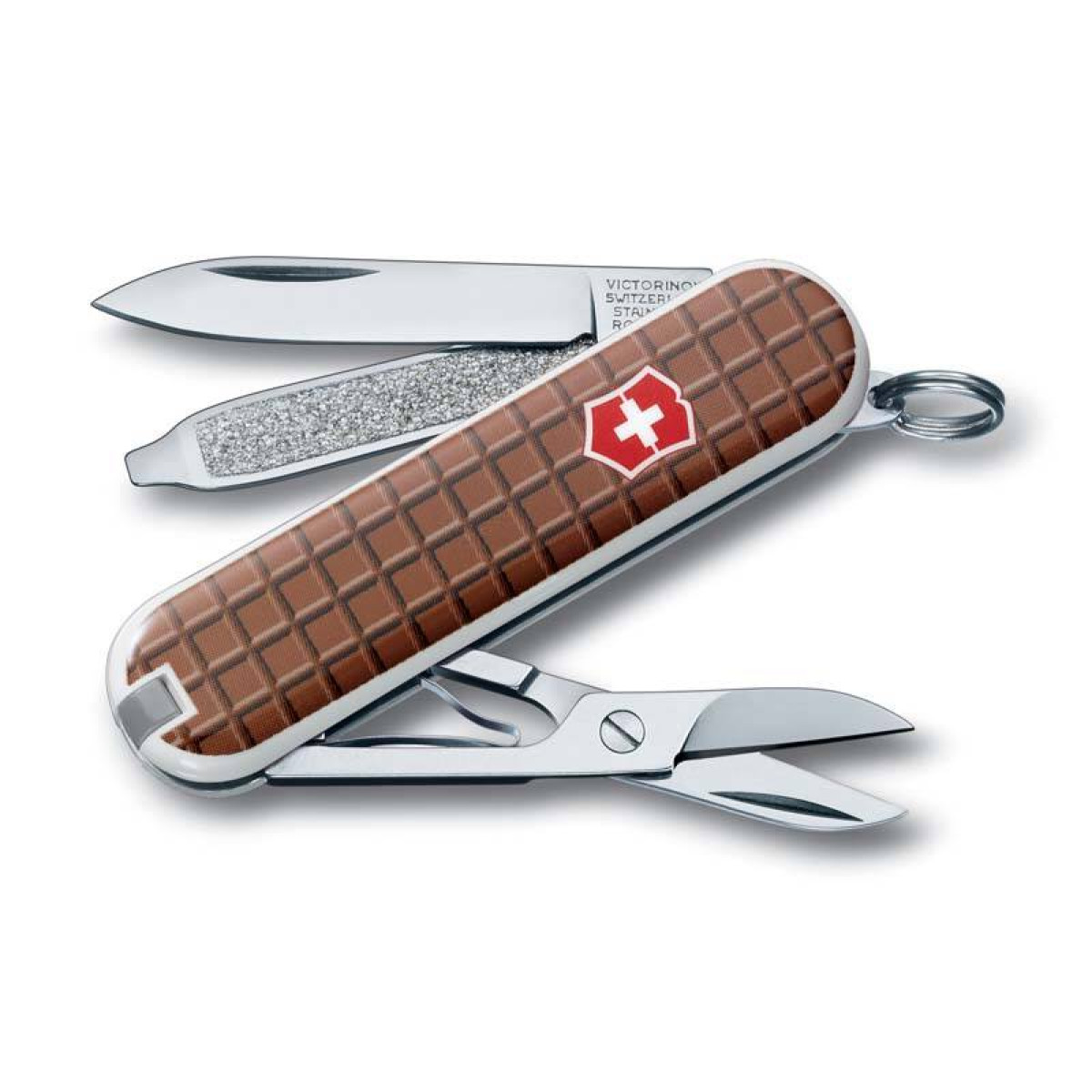 Нож-брелок Victorinox Classic, 58 мм, 7 функций, "The Chocolate" 5