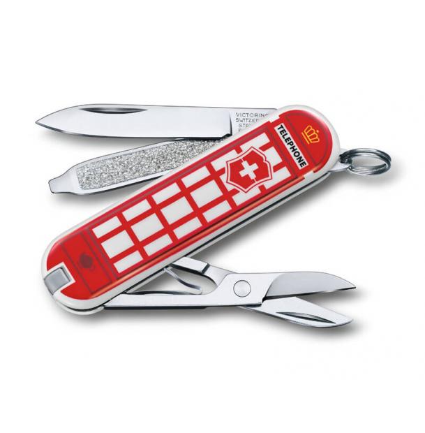 Нож-брелок VICTORINOX Classic "A Trip to London", 58 мм, 7 функций 0.6223.L1808