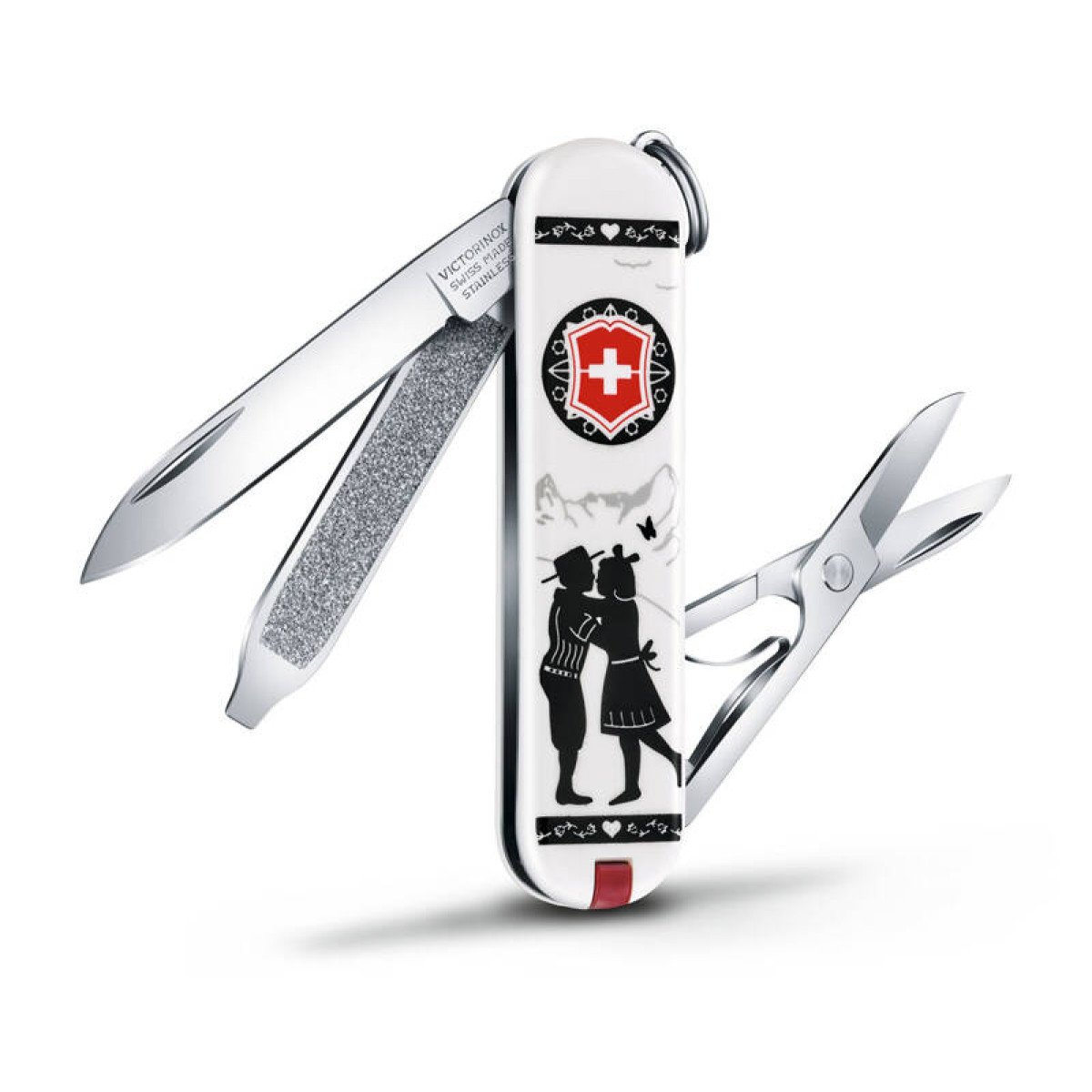 Нож-брелок VICTORINOX Classic "Alps Love", 58 мм, 7 функций 4