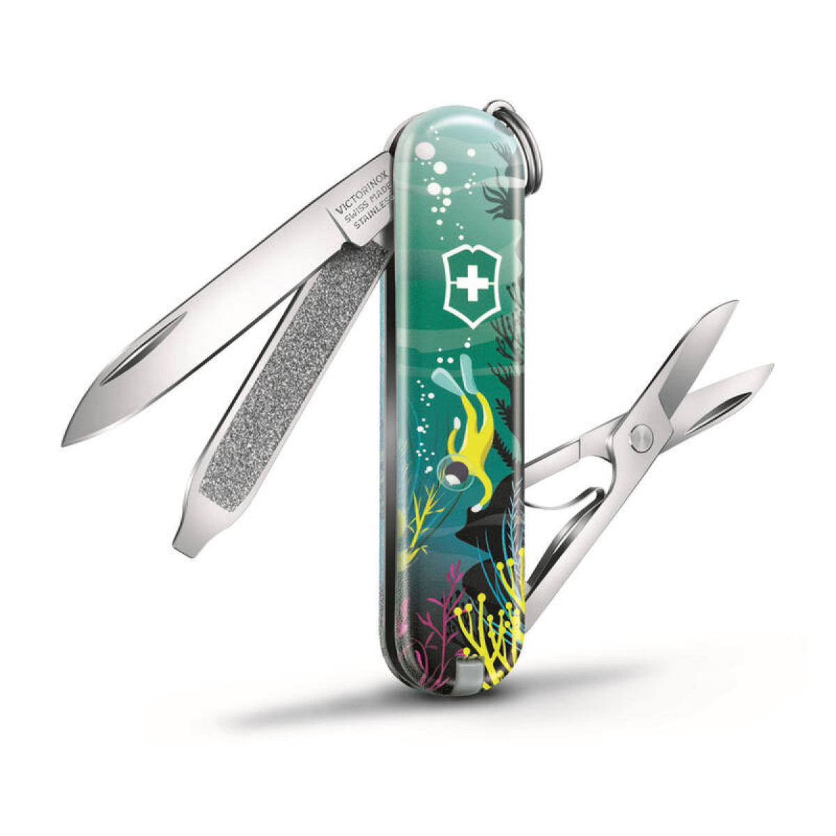 Нож брелок VICTORINOX Classic Deep Dive 58 мм 7 функций 4