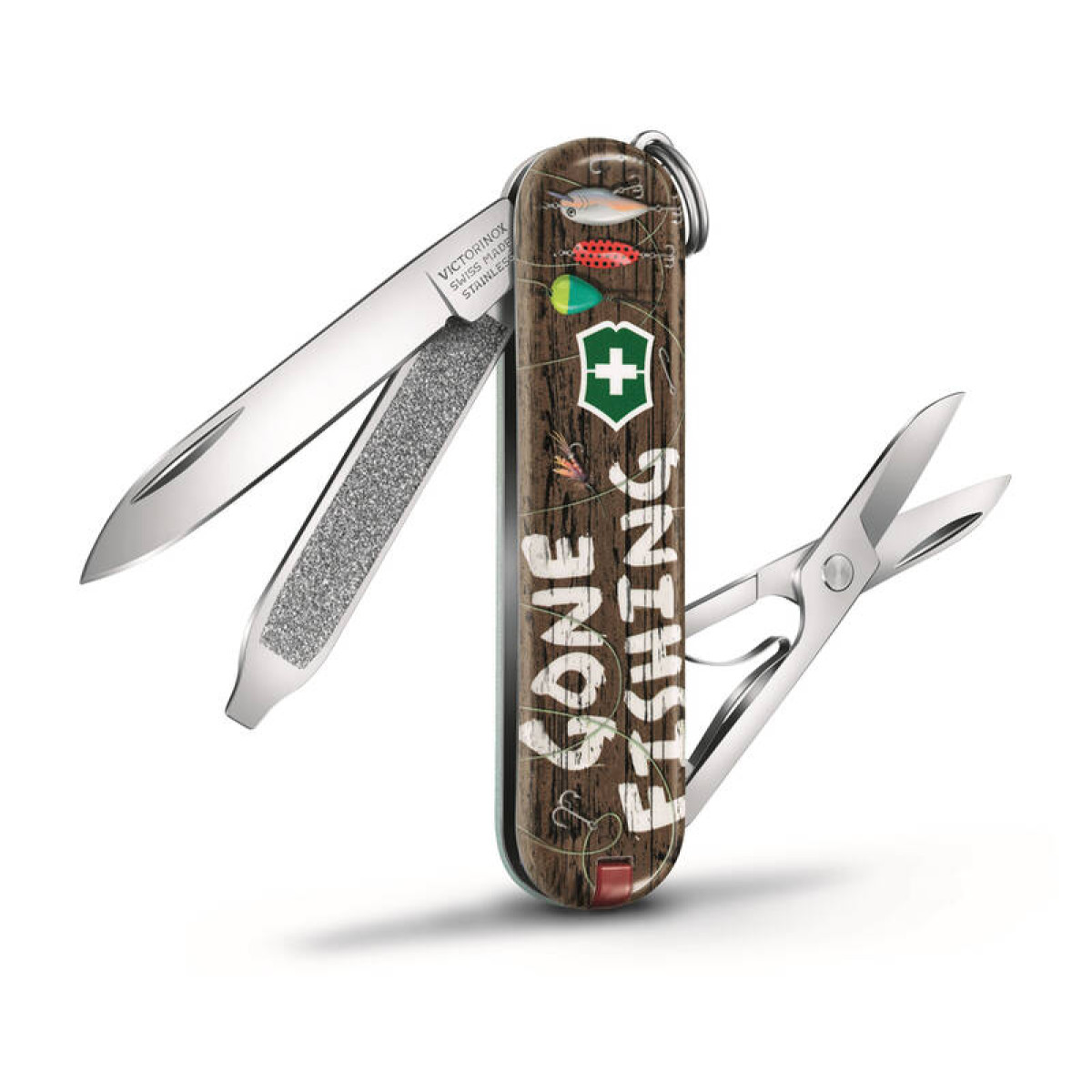 Нож брелок VICTORINOX Classic Gone Fishing 58 мм 7 функций 4