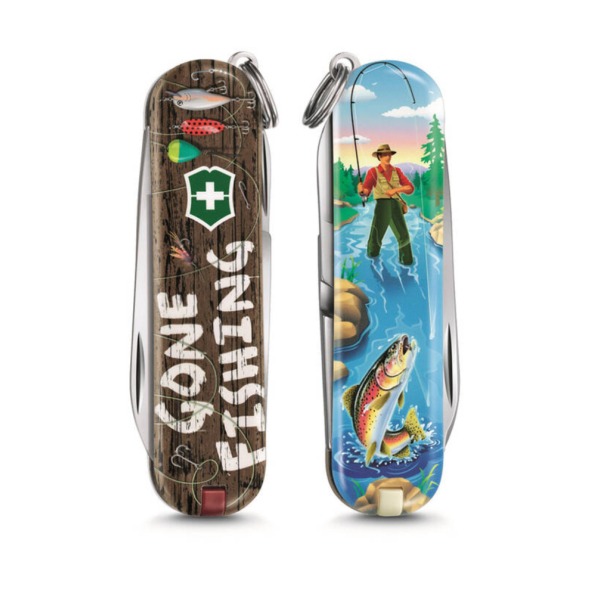 Нож брелок VICTORINOX Classic Gone Fishing 58 мм 7 функций 3