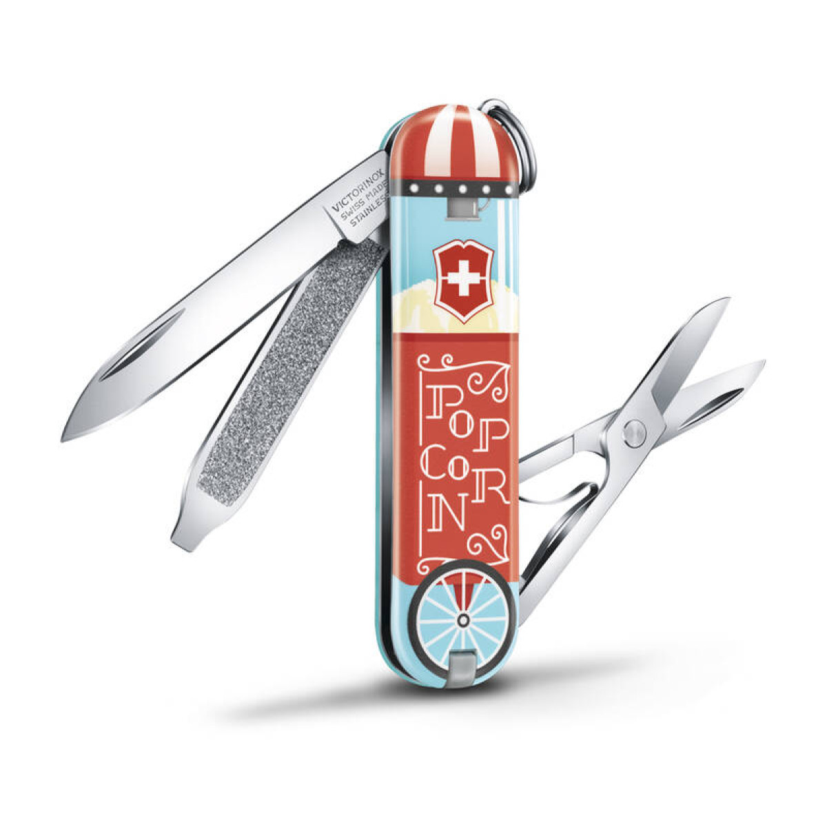 Нож-брелок VICTORINOX Classic "Let It Pop!", 58 мм, 7 функций 3