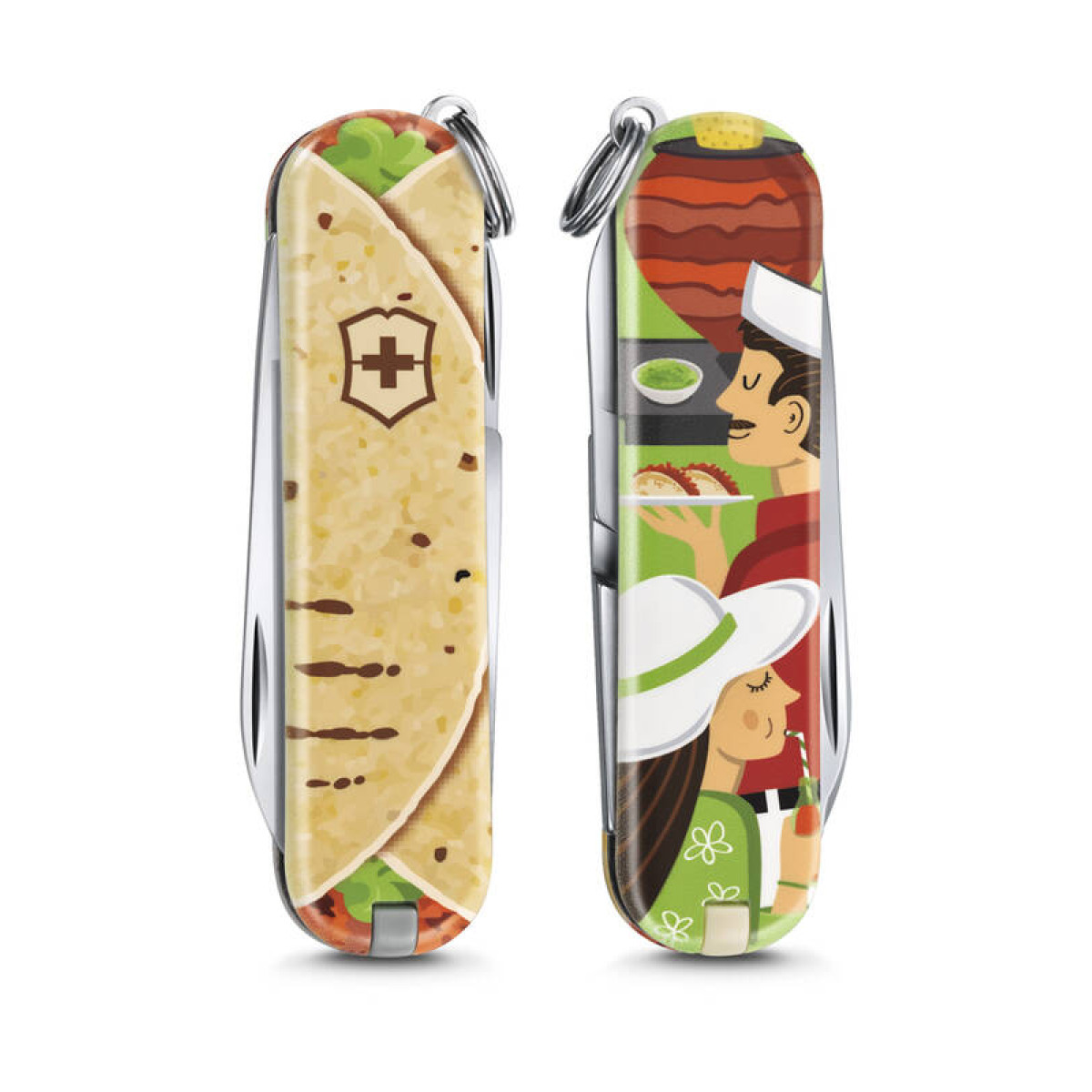 Нож-брелок VICTORINOX Classic "Mexican Tacos", 58 мм, 7 функций 3