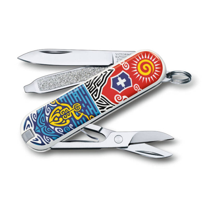 Нож-брелок VICTORINOX Classic "New Zealand", 58 мм, 7 функций