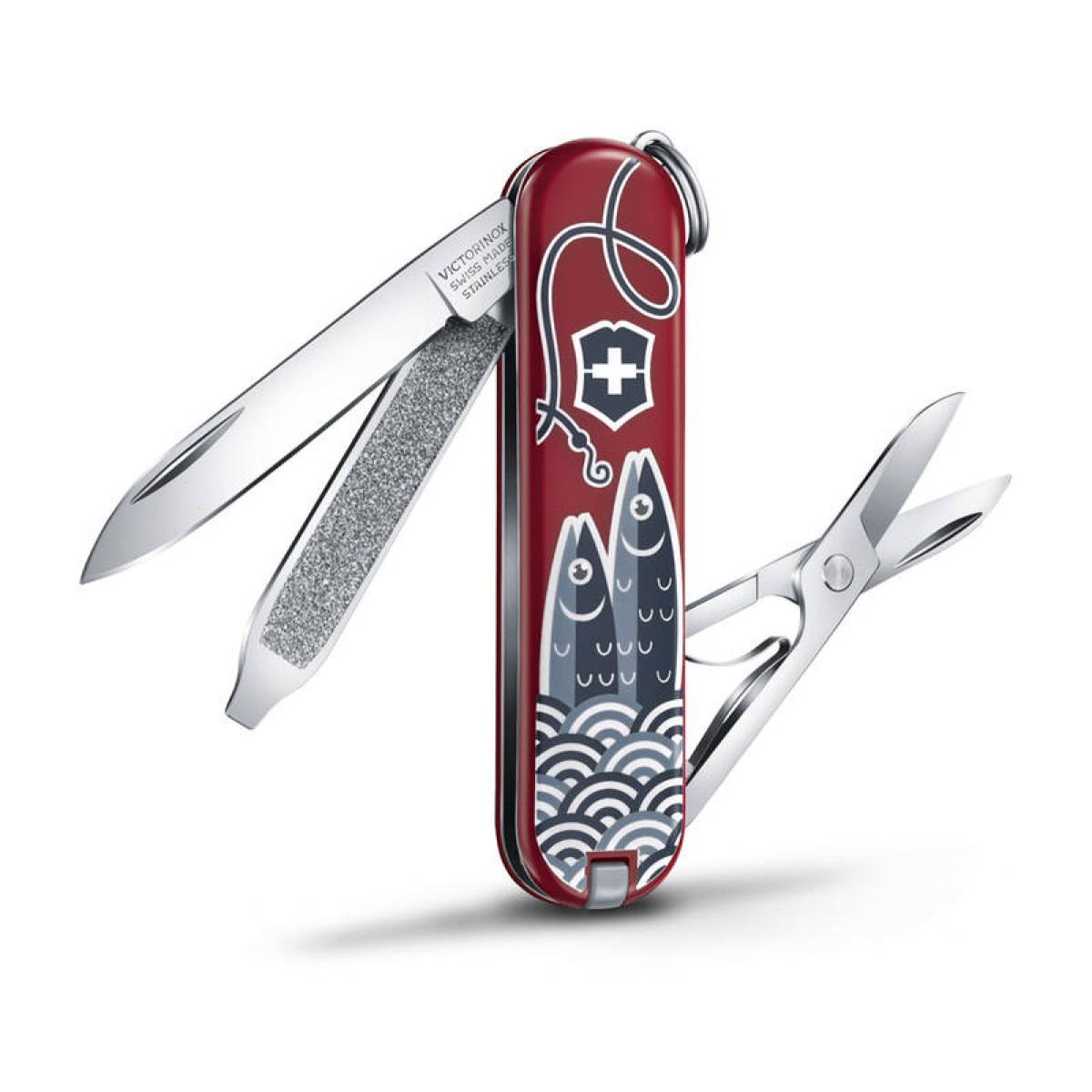 Нож-брелок VICTORINOX Classic "Sardine Can", 58 мм, 7 функций 3
