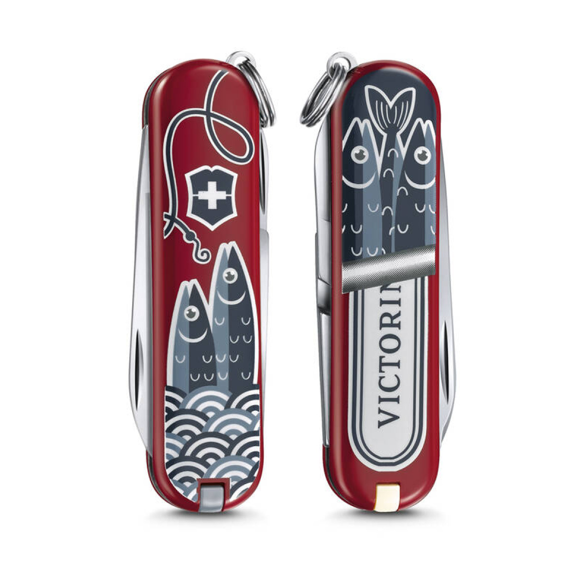 Нож-брелок VICTORINOX Classic "Sardine Can", 58 мм, 7 функций 2