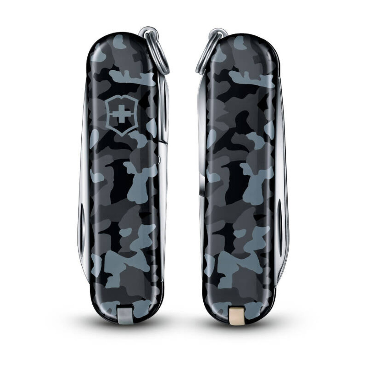 Нож-брелок VICTORINOX Classic SD Navy Camouflage, 58 мм, 7 функций, серо-синий камуфляж 5