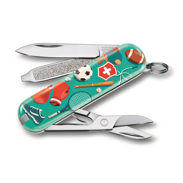 Нож брелок VICTORINOX Classic Sports World 58 мм 7 функций