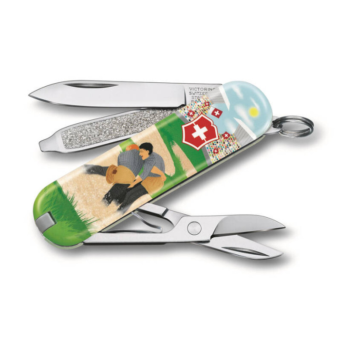 Нож брелок VICTORINOX Classic Swiss Wrestling 58 мм 7 функций