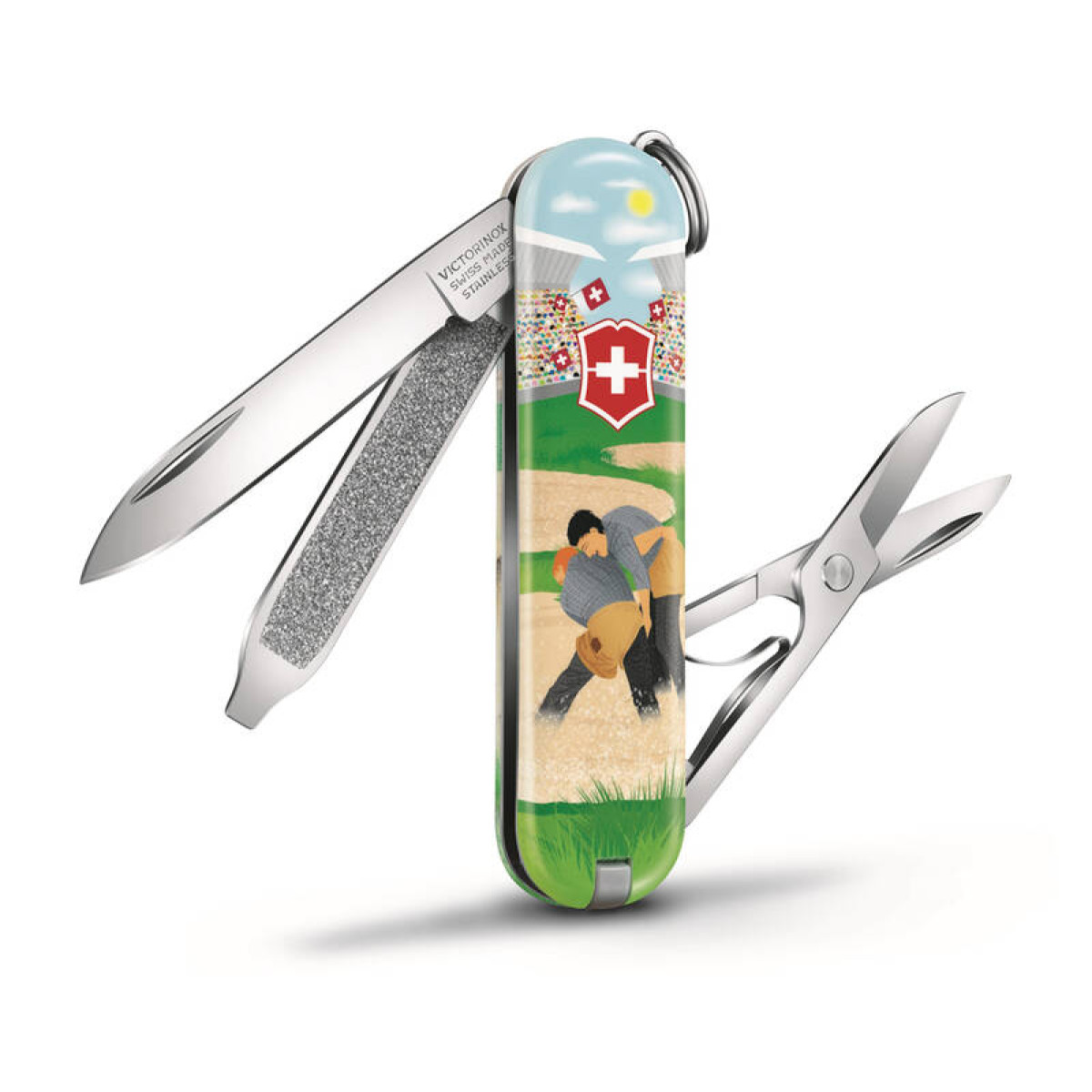 Нож брелок VICTORINOX Classic Swiss Wrestling 58 мм 7 функций 4