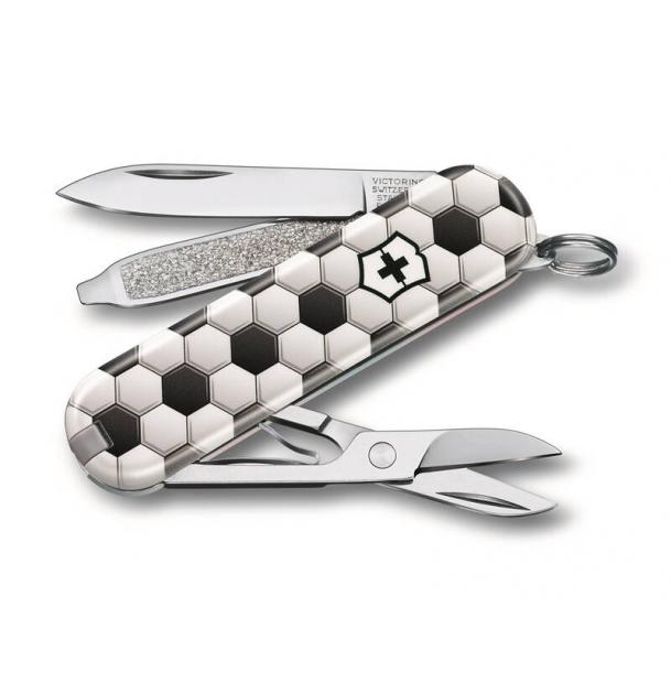 Нож брелок VICTORINOX Classic World Of Soccer 58 мм 7 функций 0.6223.L2007