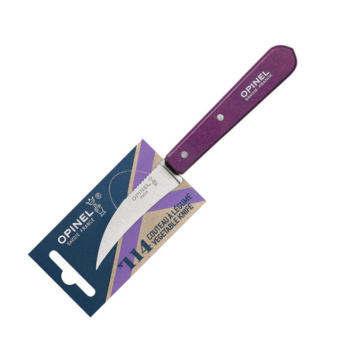Нож для чистки овощей Opinel №114 блистер сливовый