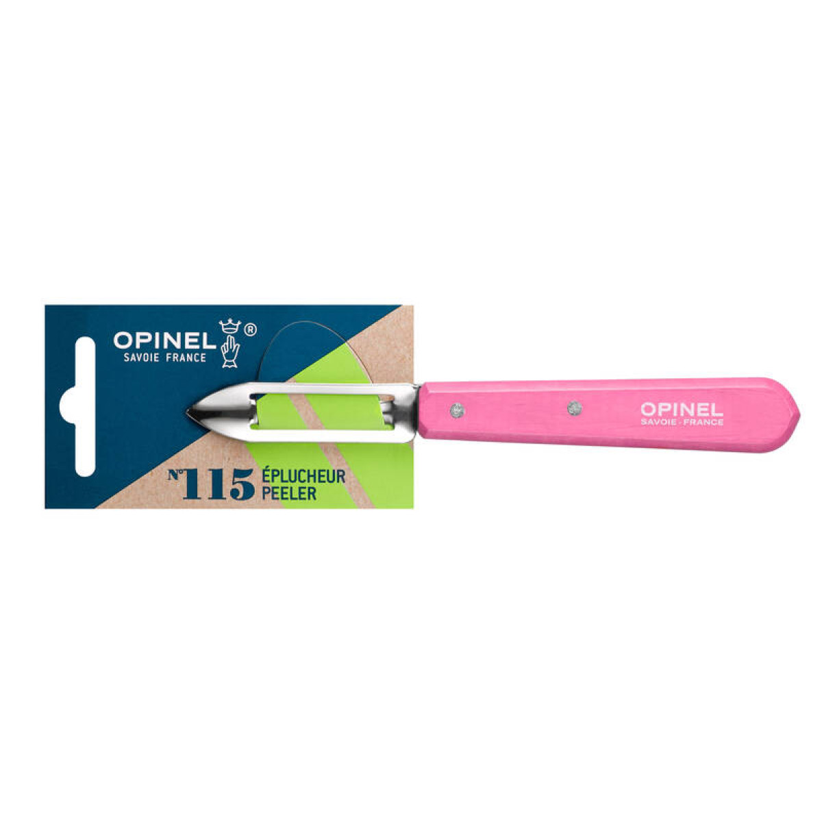 Нож для чистки овощей Opinel №115 блистер розовый 3