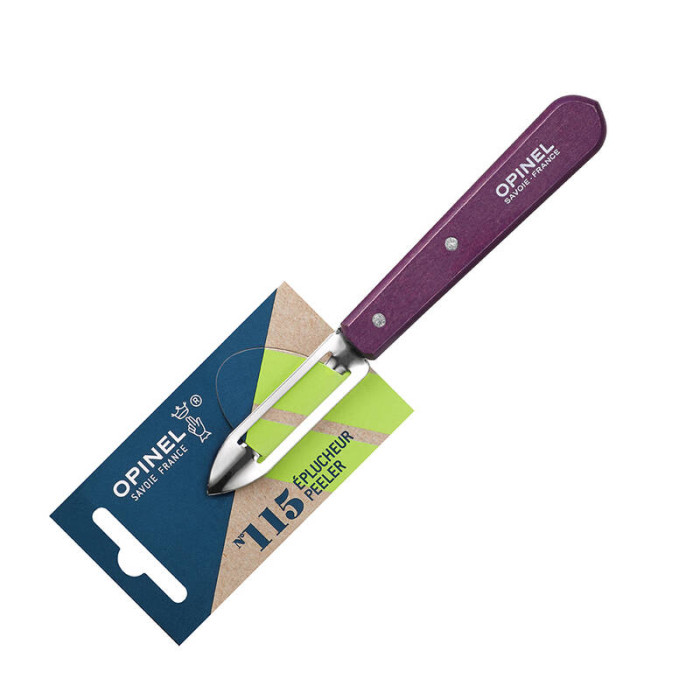 Нож для чистки овощей Opinel №115 блистер сливовый