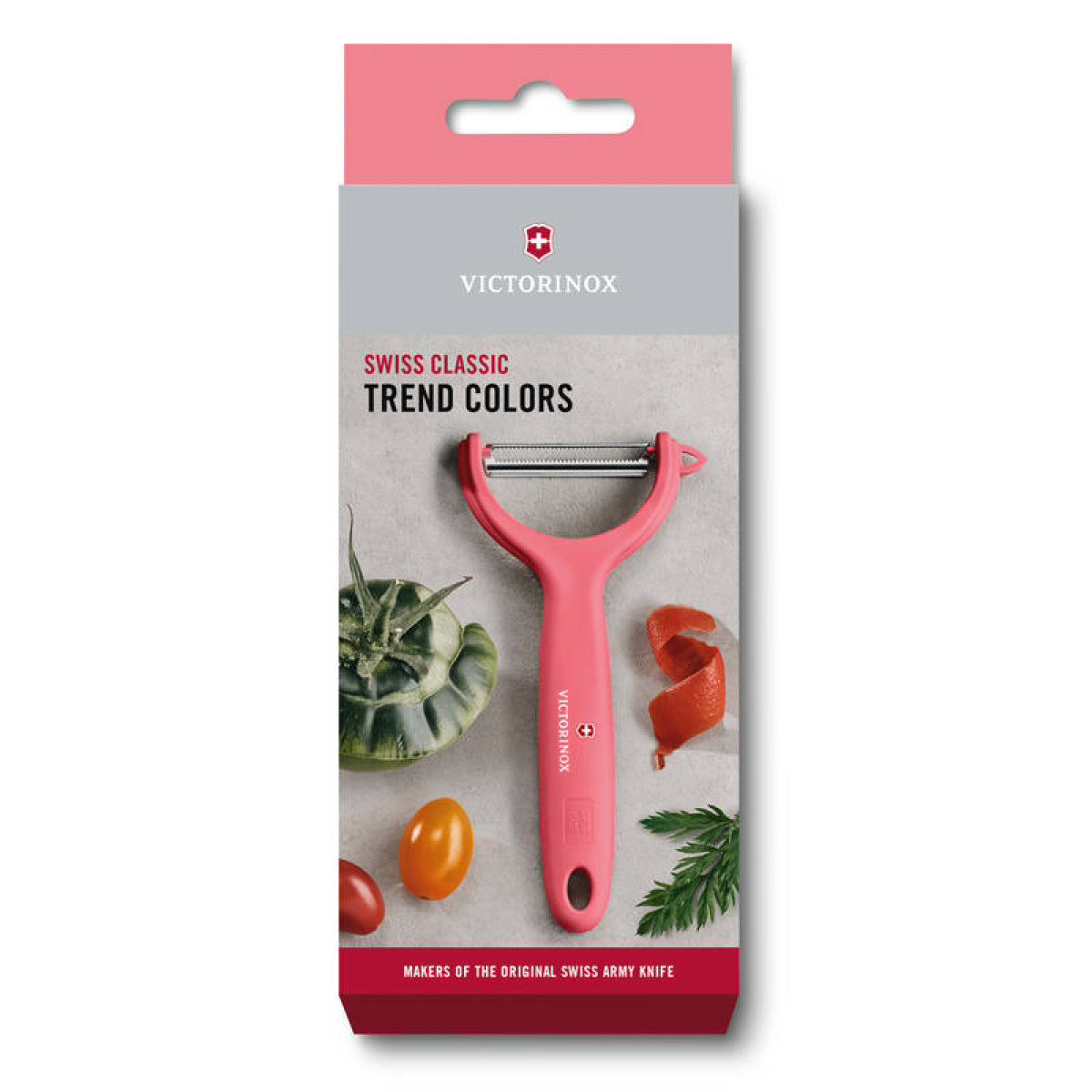 Нож для чистки томатов и киви VICTORINOX малиновая рукоять 2
