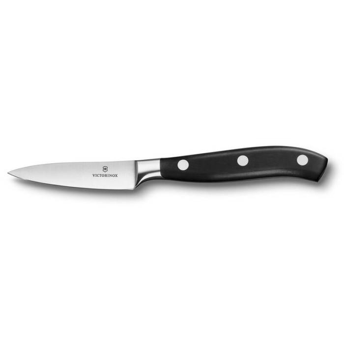 Нож для овощей и фруктов VICTORINOX Grand Maître, кованый, 8 см, чёрный