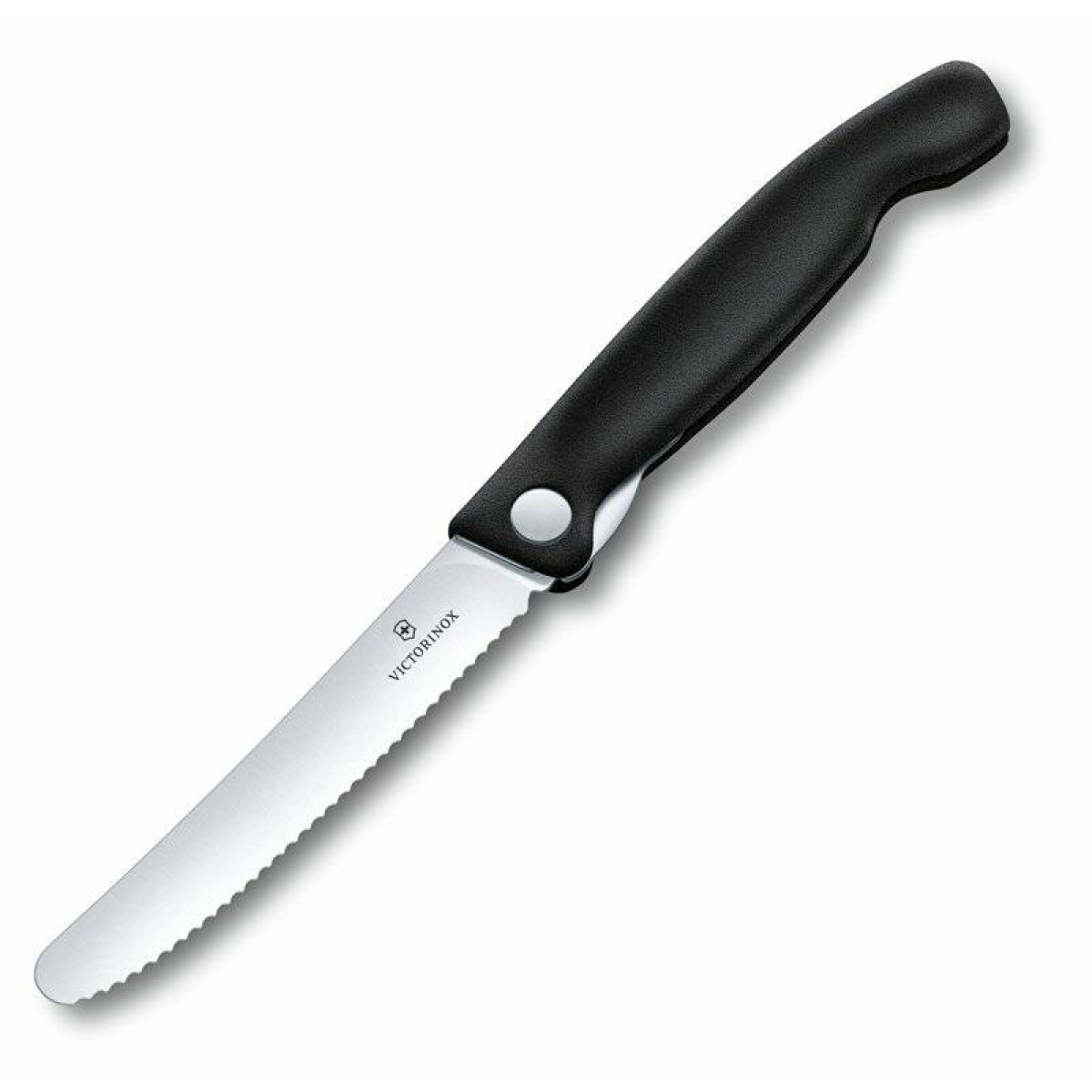 Нож для овощей Victorinox SwissClassic, складной, 11 см, с волнистой заточкой, чёрный 7