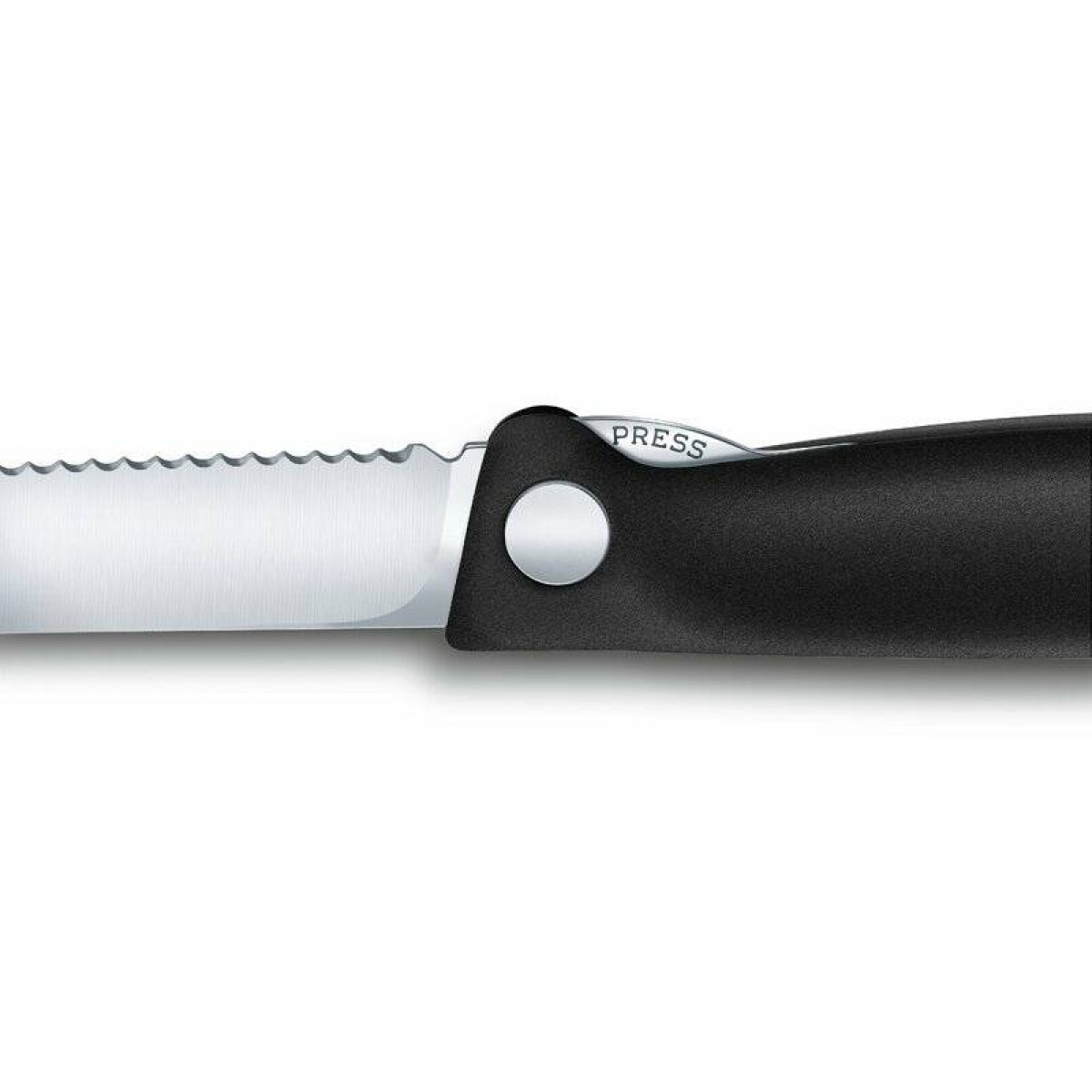 Нож для овощей Victorinox SwissClassic, складной, 11 см, с волнистой заточкой, чёрный 9
