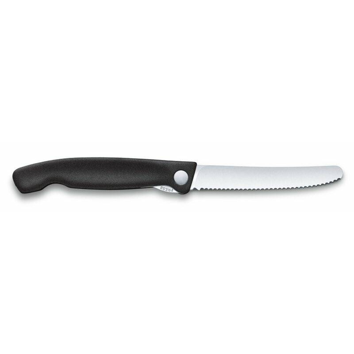 Нож для овощей Victorinox SwissClassic, складной, 11 см, с волнистой заточкой, чёрный 11