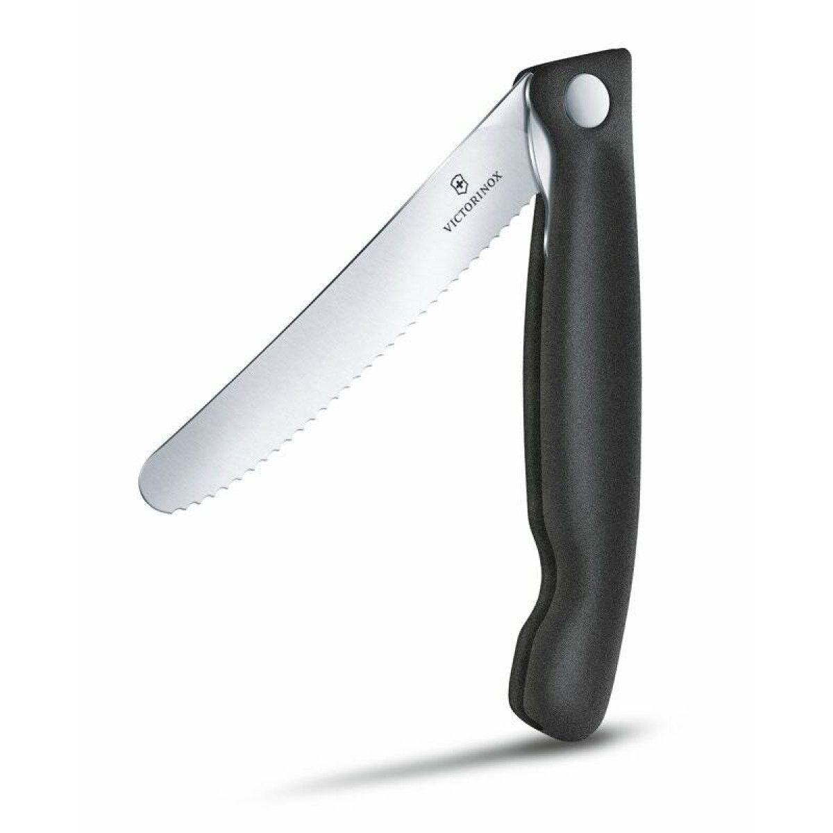 Нож для овощей Victorinox SwissClassic, складной, 11 см, с волнистой заточкой, чёрный 10