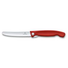Нож для овощей Victorinox SwissClassic, складной, 11 см, с волнистой заточкой, красный