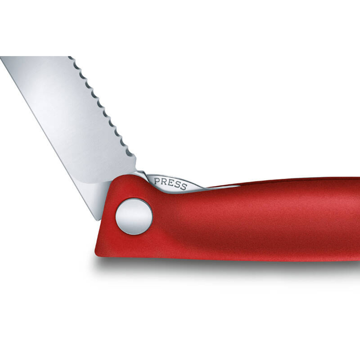 Нож для овощей Victorinox SwissClassic, складной, 11 см, с волнистой заточкой, красный 3