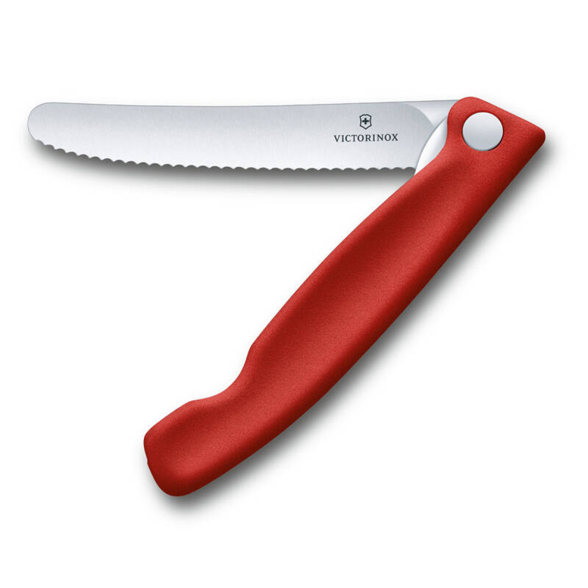Нож для овощей Victorinox SwissClassic, складной, 11 см, с волнистой заточкой, красный 6
