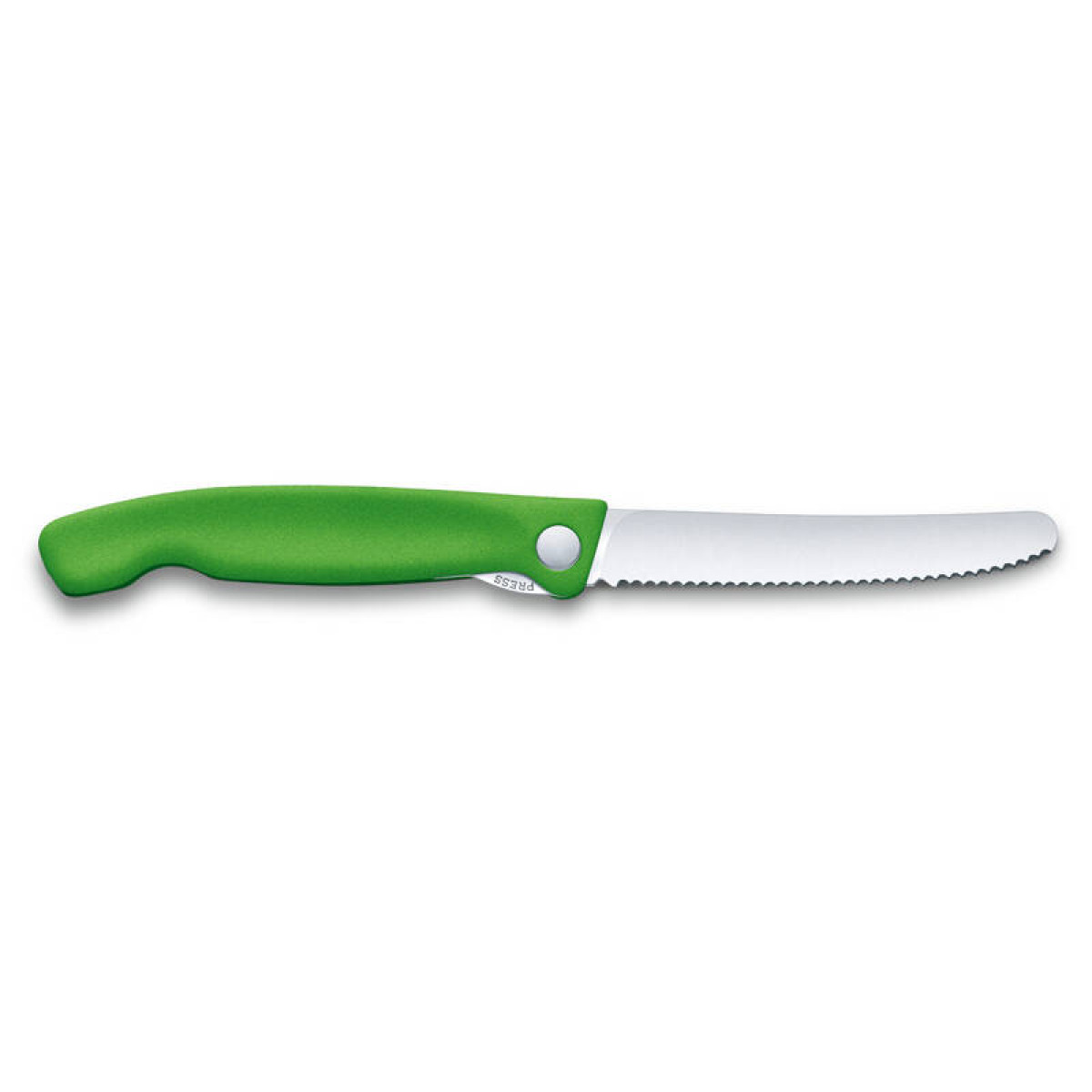 Нож для овощей Victorinox SwissClassic, складной, лезвие 11 см с волнистой заточкой, зелёный 3