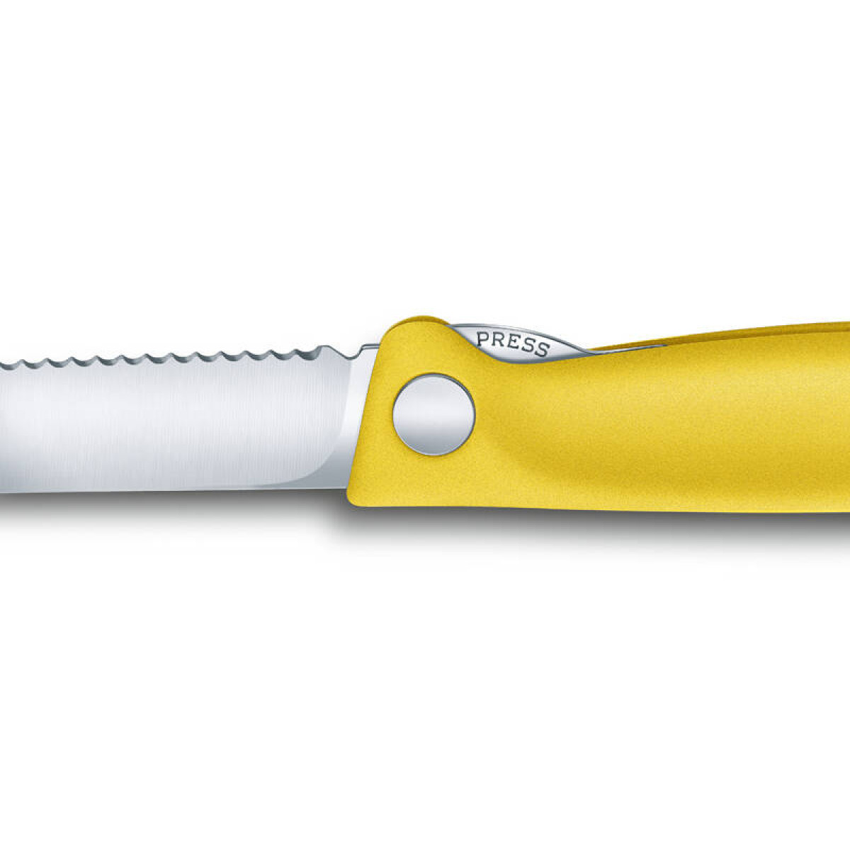 Нож для овощей Victorinox SwissClassic, складной, лезвие 11 см с волнистой заточкой, жёлтый 3
