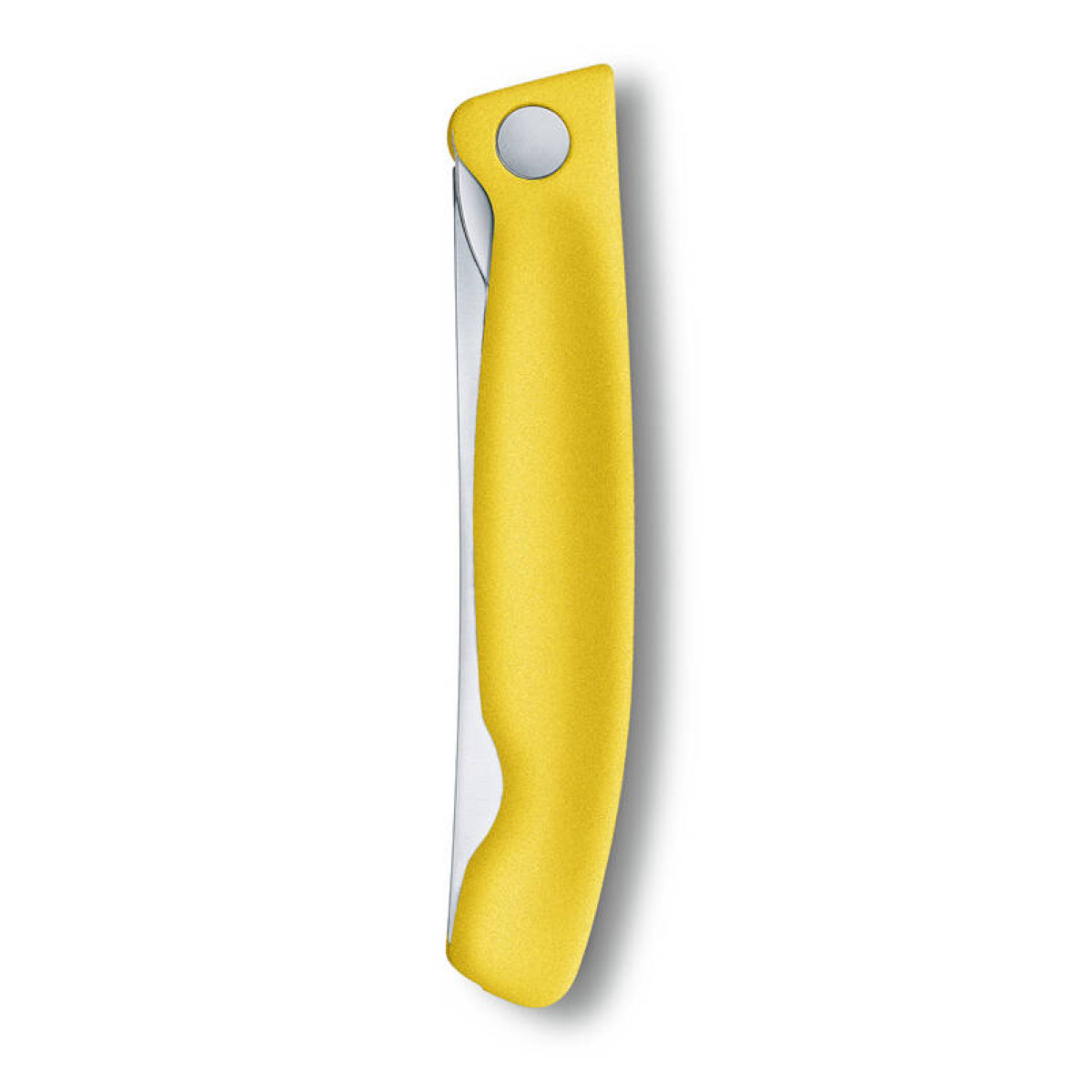 Нож для овощей Victorinox SwissClassic, складной, лезвие 11 см с волнистой заточкой, жёлтый 7