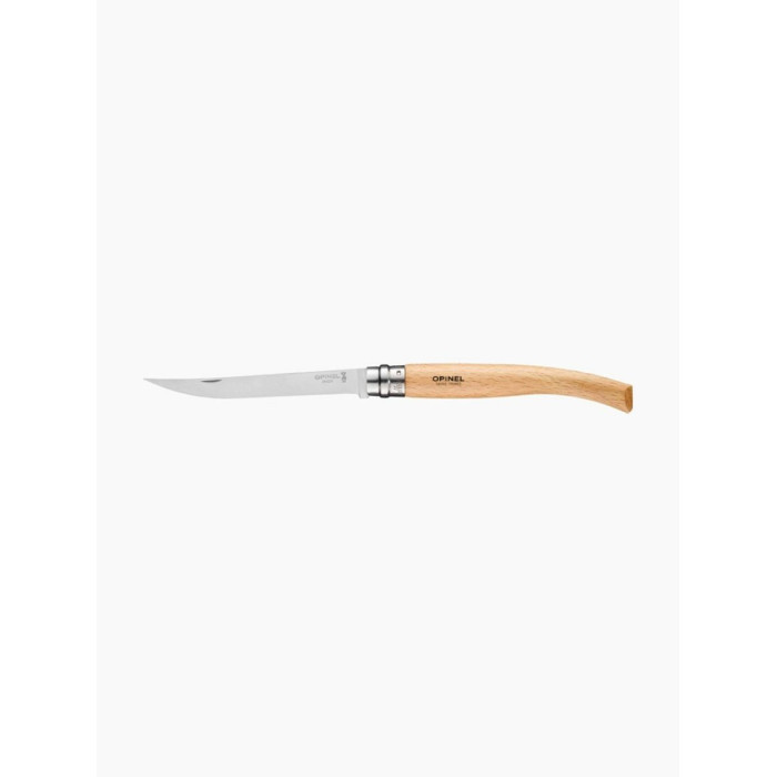 Нож филейный Opinel №12, нержавеющая сталь, рукоять из дерева бука