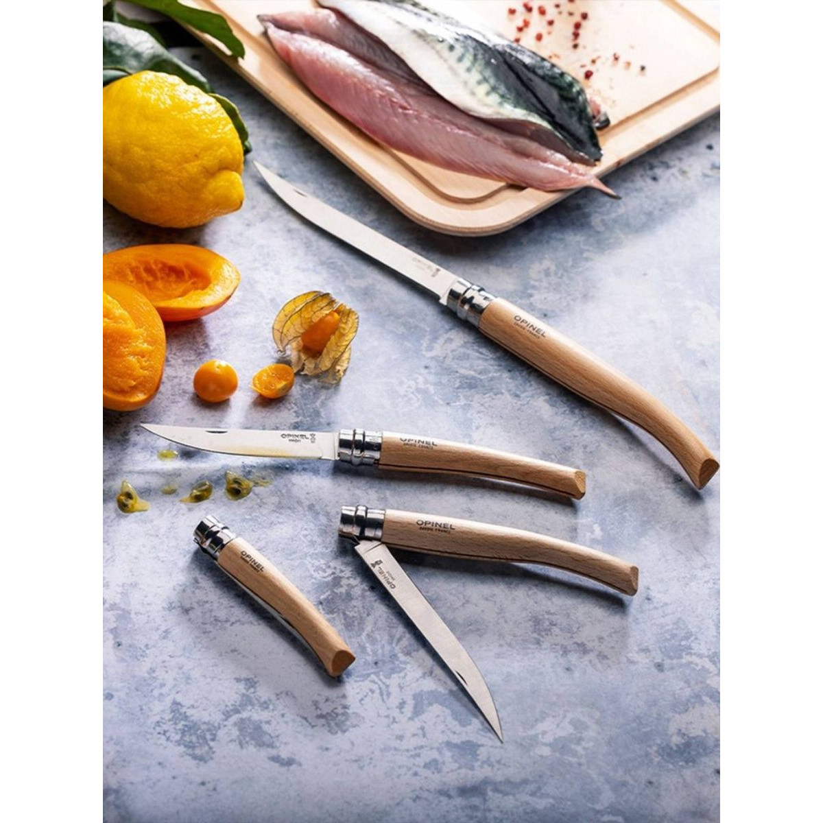 Нож филейный Opinel №12, нержавеющая сталь, рукоять из дерева бука 7